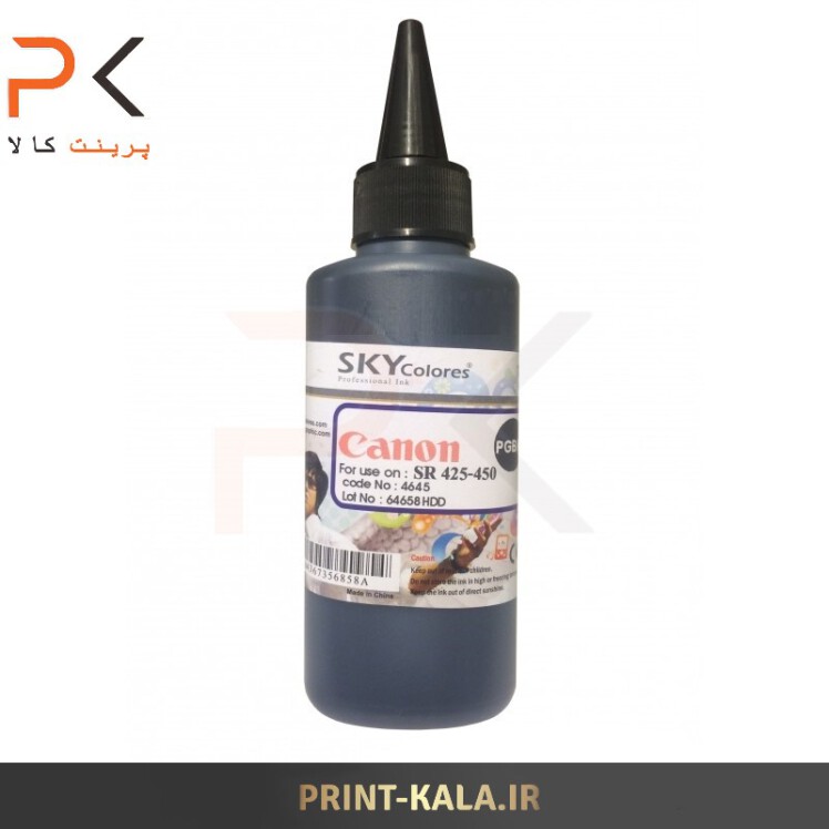 جوهر پرینتر مشکی ( پیگمنت ) SKY 100ml برای پرینترهای کانن