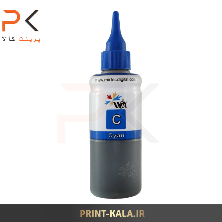 جوهر پرینتر آبی ( فیروزه ای C ) WOX 100ml برای پرینترهای کانن