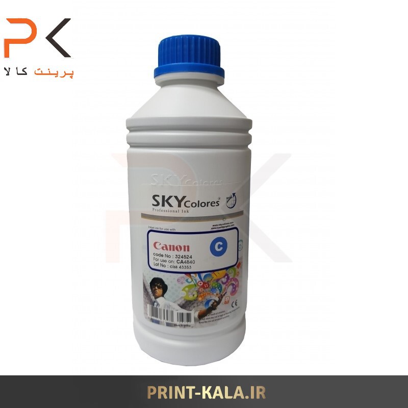  جوهر پرینتر آبی ( فیروزه ای C ) SKY 1000ml برای پرینترهای کانن 