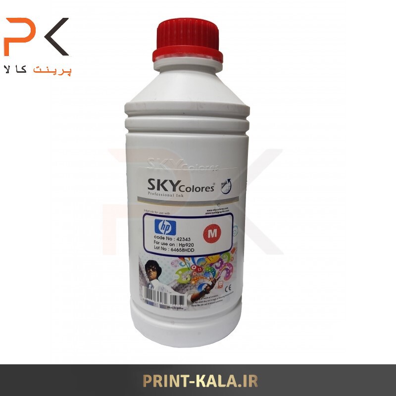  جوهر پرینتر قرمز ( ارغوانی M ) SKY 1000ml برای پرینترهای اچ پی 