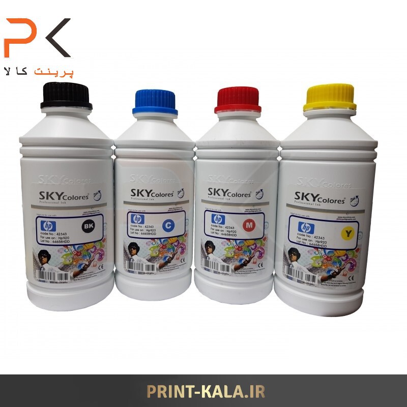  جوهر پرینتر ست 4 رنگ SKY 1000ml برای پرینترهای اچ پی 