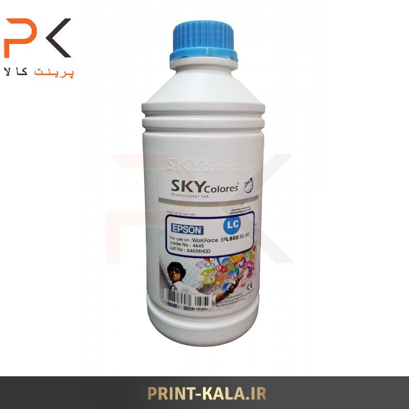  جوهر پرینتر آبی روشن ( فیروزه ای روشن LC ) SKY 1000ml برای پرینترهای اپسون 