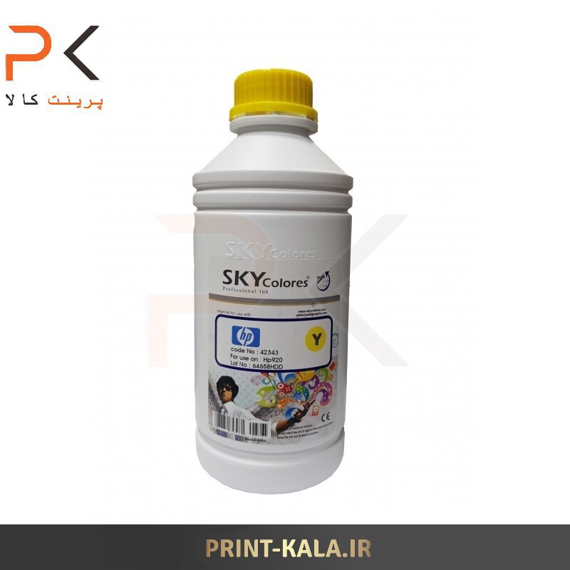  جوهر پرینتر زرد SKY 1000ml برای پرینترهای اچ پی 