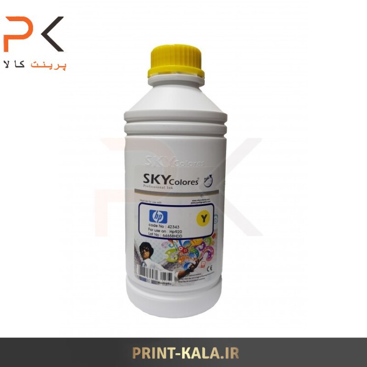 جوهر پرینتر زرد SKY 1000ml برای پرینترهای اچ پی