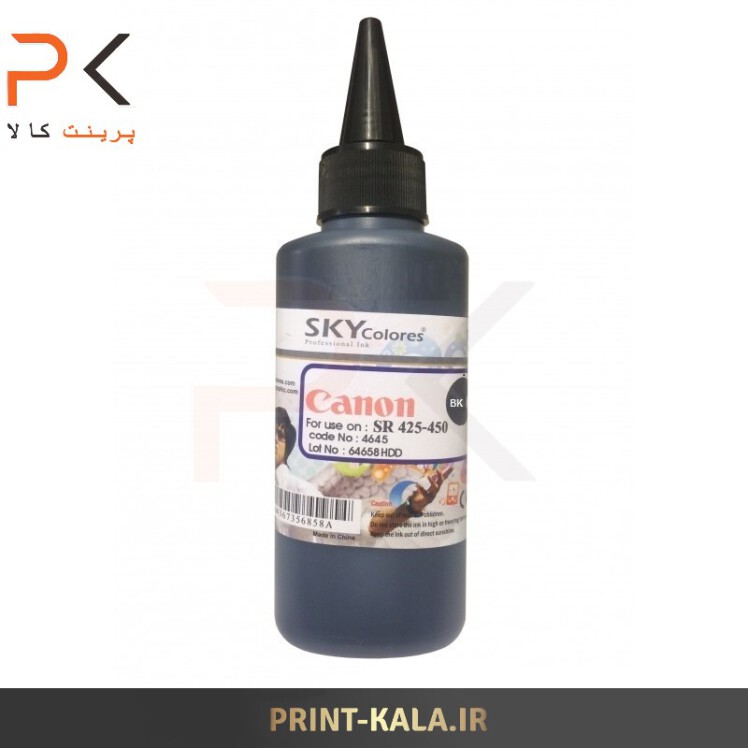 جوهر پرینتر مشکی SKY 100ml برای پرینترهای کانن