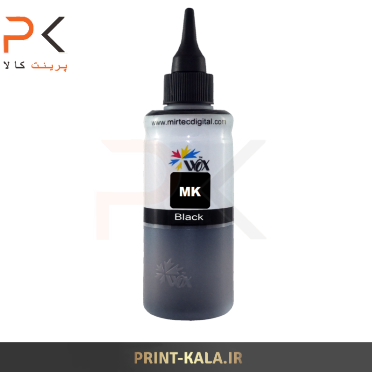 جوهر پرینتر مشکی ( پیگمنت ) WOX 100ml برای پرینترهای کانن