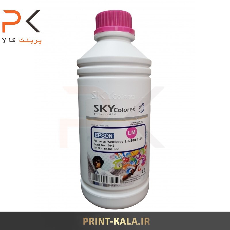  جوهر پرینتر قرمز روشن ( ارغوانی روشن LM ) SKY 1000ml برای پرینترهای اپسون 