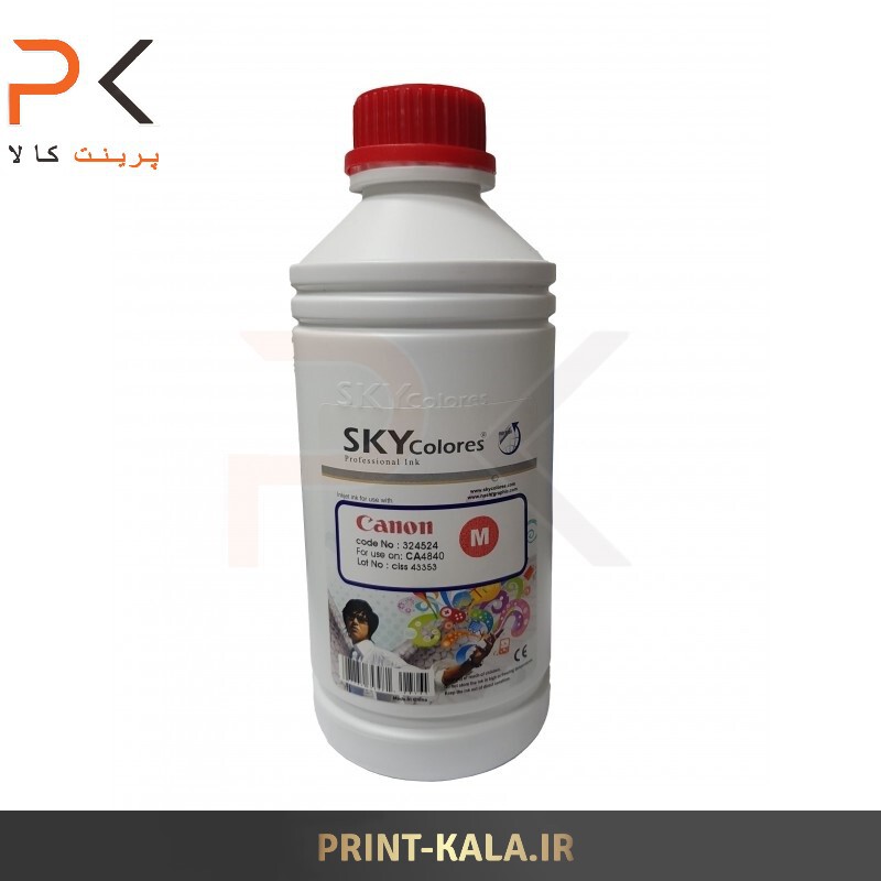  جوهر پرینتر قرمز ( ارغوانی M ) SKY 1000ml برای پرینترهای کانن 